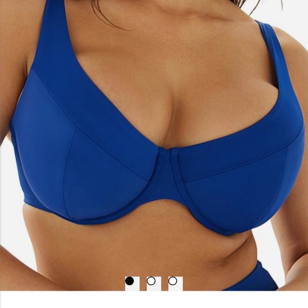 Form and Fold bikini, 34D top, size 8 bottoms